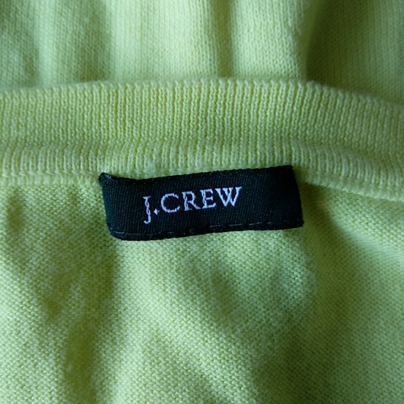 J. Crew Lemon Yellow Cardigan Button Down Size M - Picture 6 of 8